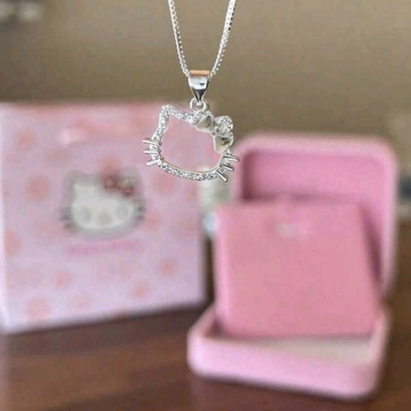 Hello Kitty Rhinestone Necklace - Picture 2 of 3